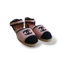 Espadrille Chanel Crochê Bicolor - 35 Espadrille Chanel Crochê Bicolor - 35