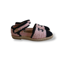 Espadrille Chanel Crochê Bicolor - 35 Espadrille Chanel Crochê Bicolor - 35