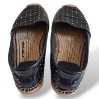 Espadrille Yves Saint Laurent Preta com Mini Tachinhas-38