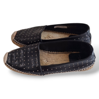 Espadrille Yves Saint Laurent Preta com Mini Tachinhas-38