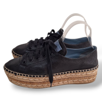 Espadrille Prada Preta em Couro - 36