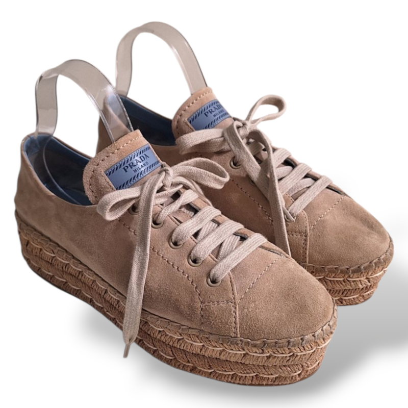 Espadrille Prada Camurça Bege - 37