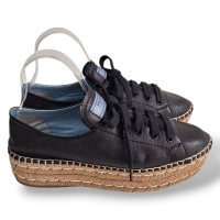 Espadrille Prada Preta em Couro - 36