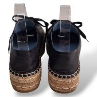Espadrille Prada Preta em Couro - 36