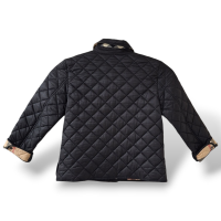 Jaqueta Burberry Matelassê Preta-6 Infantil