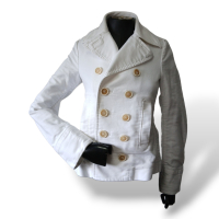 Jaqueta Dsquared2 Tecido Branco - PP Jaqueta Dsquared2 Tecido Branco - PP