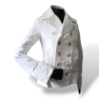 Jaqueta Dsquared2 Tecido Branco - PP Jaqueta Dsquared2 Tecido Branco - PP
