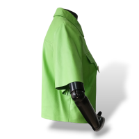 Blusa NK Store em Couro Verde Limão-36