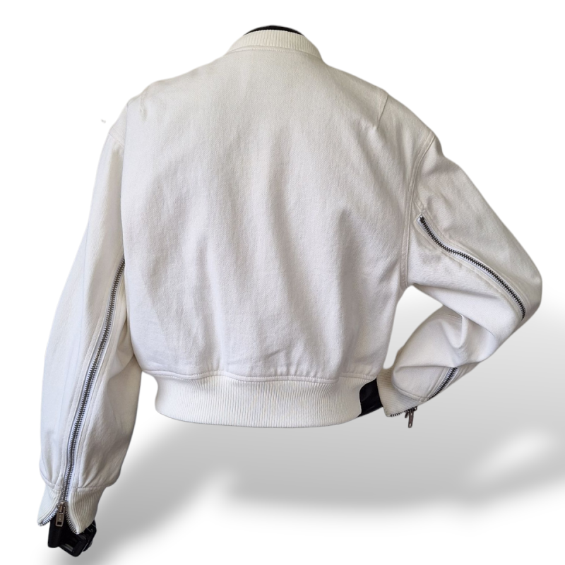 Jaqueta Phillip Lim Off White Detalhe com Zíper-40 Jaqueta Phillip Lim Off White Detalhe com Zíper-40