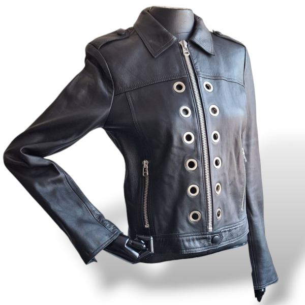 Jaqueta NK Store Preta em Couro - 38
