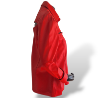 Camisa Renatta Gomes em Couro Vermelho-P