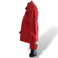 Camisa Renatta Gomes em Couro Vermelho-P
