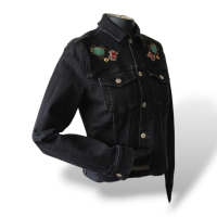 Jaqueta Seven For All Mankind Jeans Preta - P Jaqueta Seven For All Mankind Jeans Preta - P