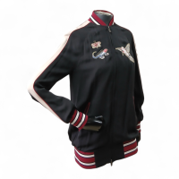 Jaqueta Bomber Valentino de Seda Bordada-38