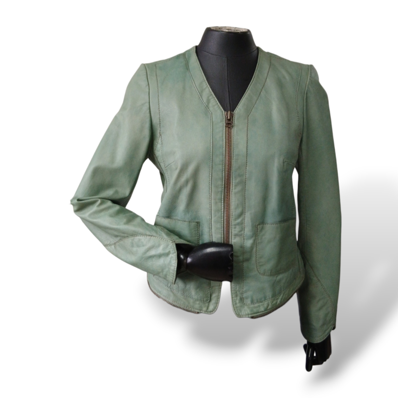 Jaqueta Zadig &amp; Voltaire Verde em Couro - M
