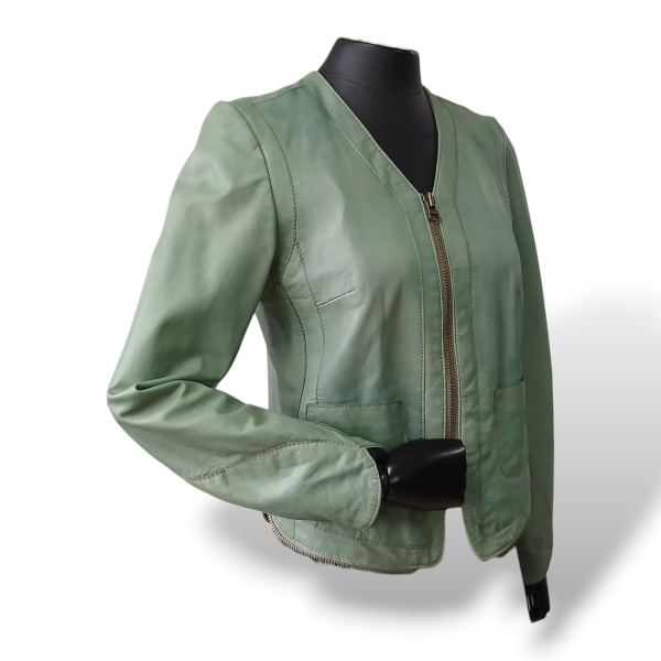 Jaqueta Zadig &amp; Voltaire Verde em Couro - M