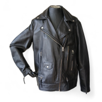 Jaqueta Zara em Couro Preta - M