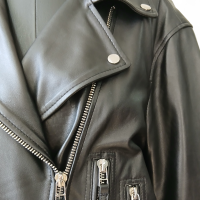 Jaqueta Zara em Couro Preta - M