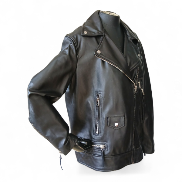 Jaqueta Zara em Couro Preta - M