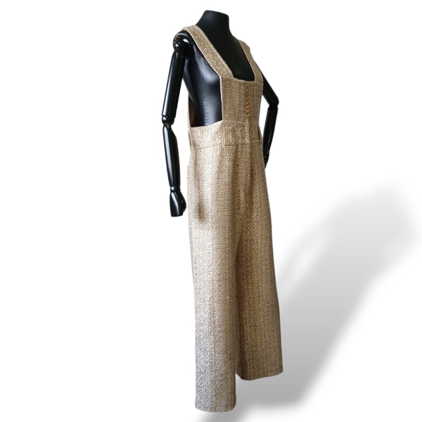 Jardineira De Goeye Tweed Fios Metalizados - 42