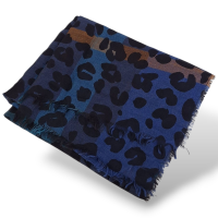 Lenço Burberry Azul E Preto 