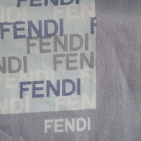 Lenço Fendi Monograma Azul