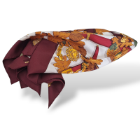 Lenço Hermès Estampa Folhas e Espadas