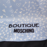 Lenço Moschino Coração Tons de Azul 