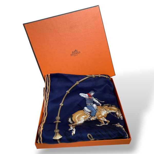 Lenço Hermès Pampa Azul 