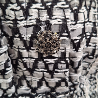 Macaquinho Chanel Tweed Preto e Branco-36