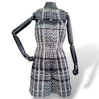 Macaquinho Chanel Tweed Preto e Branco-36