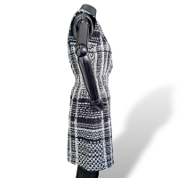 Macaquinho Chanel Tweed Preto e Branco-36