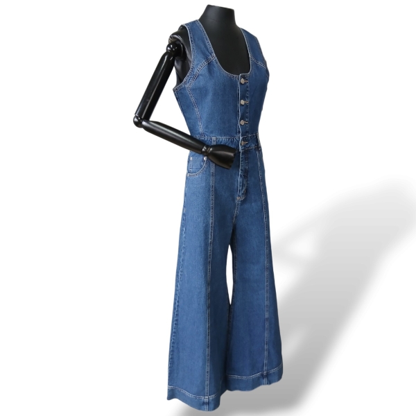 Macacão NK Store Jeans Azul - 38