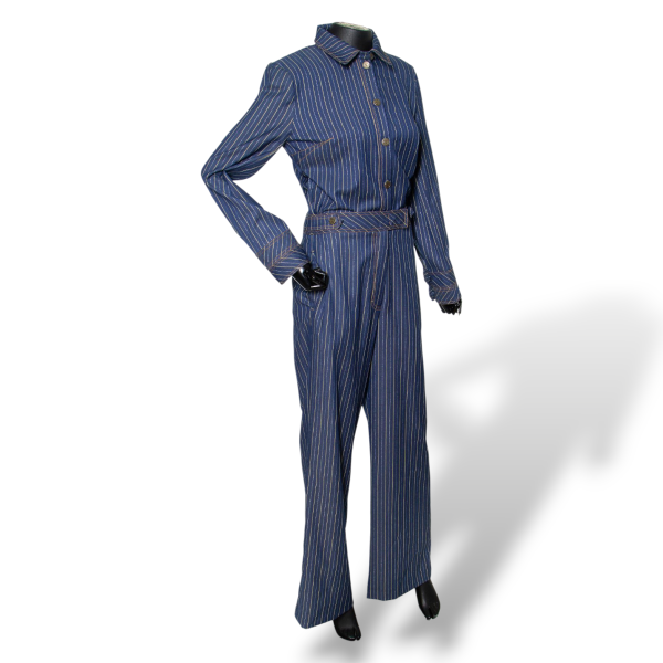 Macacão NK Store Jeans Listras-38