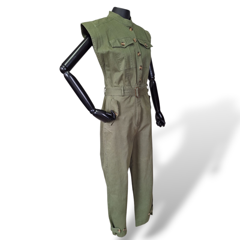 Macacão NK Store Sarja Verde Militar-40 Macacão NK Store Sarja Verde Militar-40