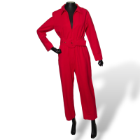 Macacão Paula Raia Vermelho com Cinto-38