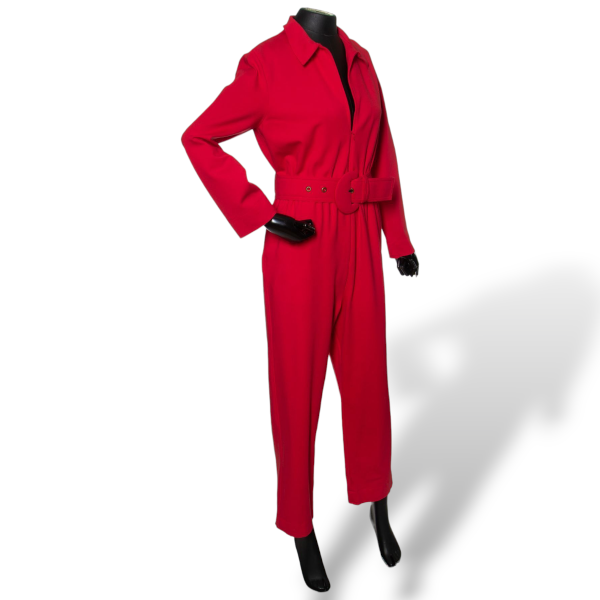 Macacão Paula Raia Vermelho com Cinto-38