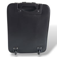 Mala Jimmy Choo Preta Forrada em Suede Caramelo