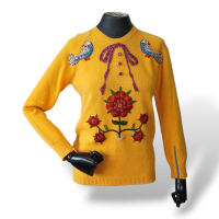 Malha Gucci Bordada Amarela - M 