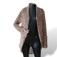 Casaco NK Store Marrom e Dourado - U