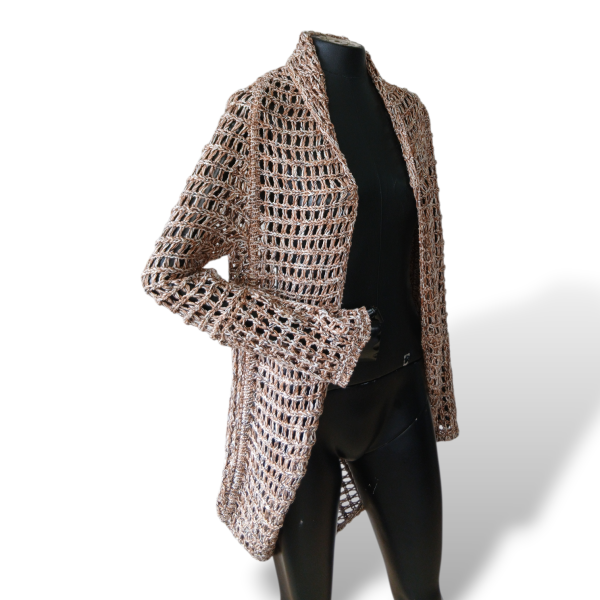 Casaco NK Store Marrom e Dourado - U