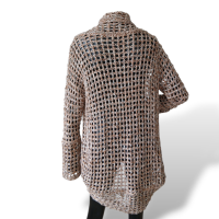 Casaco NK Store Marrom e Dourado - U