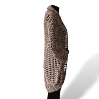 Casaco NK Store Marrom e Dourado - U