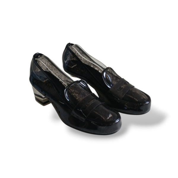 Mocassim Chanel Transparência Preto - 38
