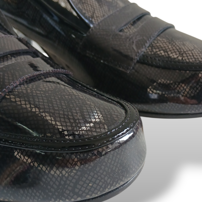 Mocassim Chanel Transparência Preto - 38