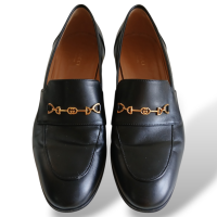 Mocassim Gucci Interlocking G Horsebit Preto-38