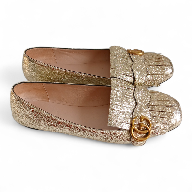 Sapatilha Gucci Dourada-39