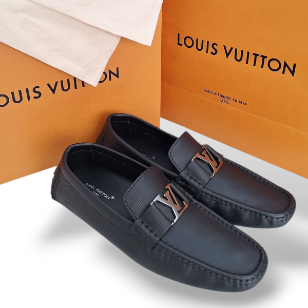 Mocassim Louis Vuitton Monte Carlo Epi Preto - 42