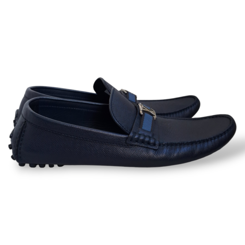 Mocassim Louis Vuitton Azul Marinho com Fivela - 42