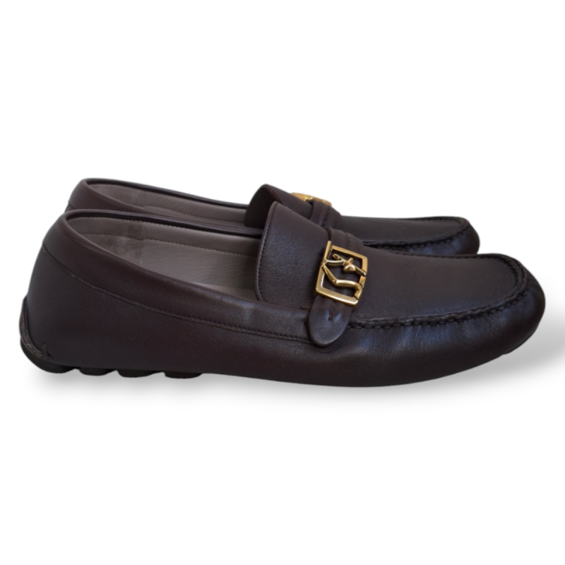 Mocassim Salvatore Ferragamo Marrom com Fivela - 42